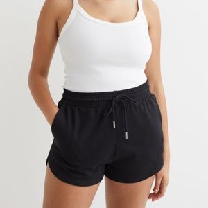 H&M Black Sweat Shorts